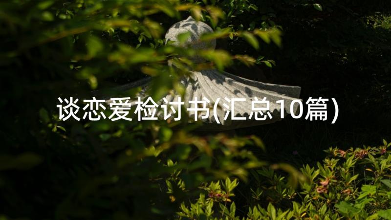 谈恋爱检讨书(汇总10篇)