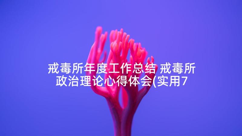 戒毒所年度工作总结 戒毒所政治理论心得体会(实用7篇)