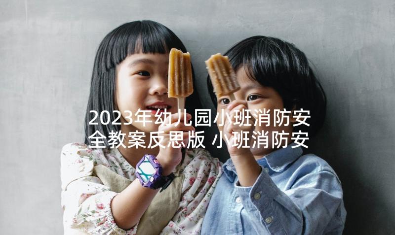 2023年幼儿园小班消防安全教案反思版 小班消防安全教案及反思(实用7篇)