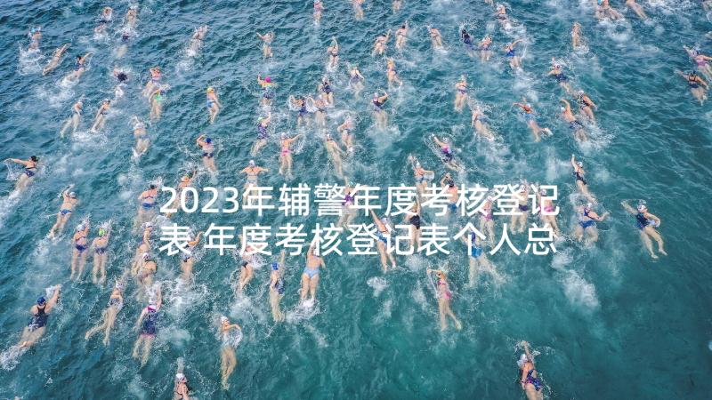 2023年辅警年度考核登记表 年度考核登记表个人总结(优秀10篇)