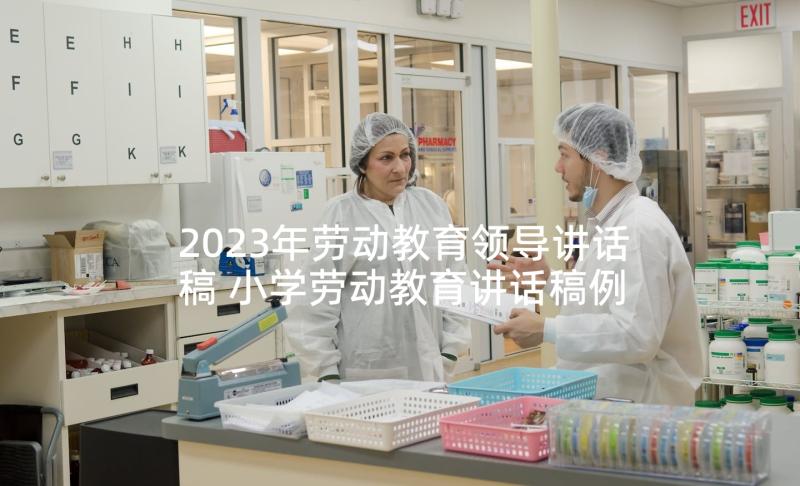 2023年劳动教育领导讲话稿 小学劳动教育讲话稿例文(大全5篇)