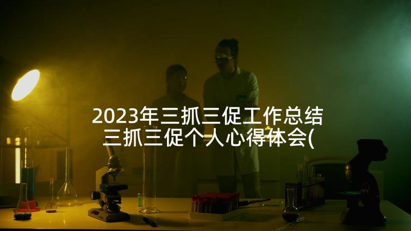 2023年三抓三促工作总结 三抓三促个人心得体会(汇总5篇)