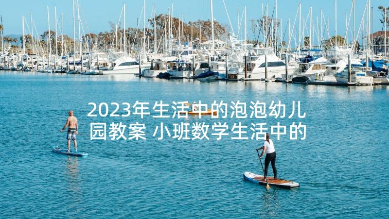 2023年生活中的泡泡幼儿园教案 小班数学生活中的数字教案(汇总5篇)