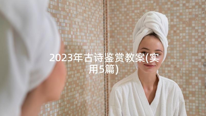 2023年古诗鉴赏教案(实用5篇)