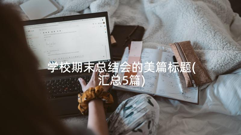 学校期末总结会的美篇标题(汇总5篇)