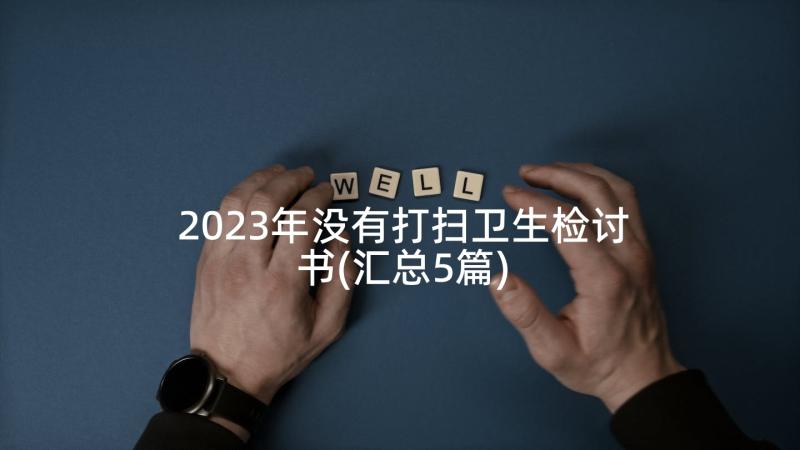 2023年没有打扫卫生检讨书(汇总5篇)