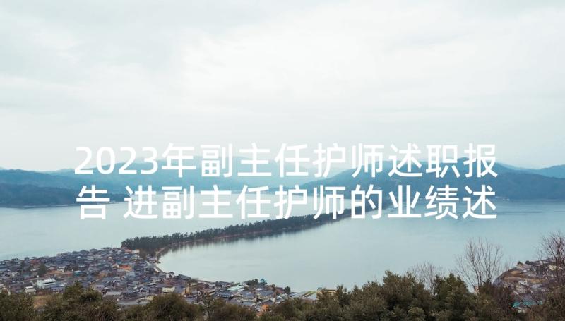 2023年副主任护师述职报告 进副主任护师的业绩述职报告(通用5篇)