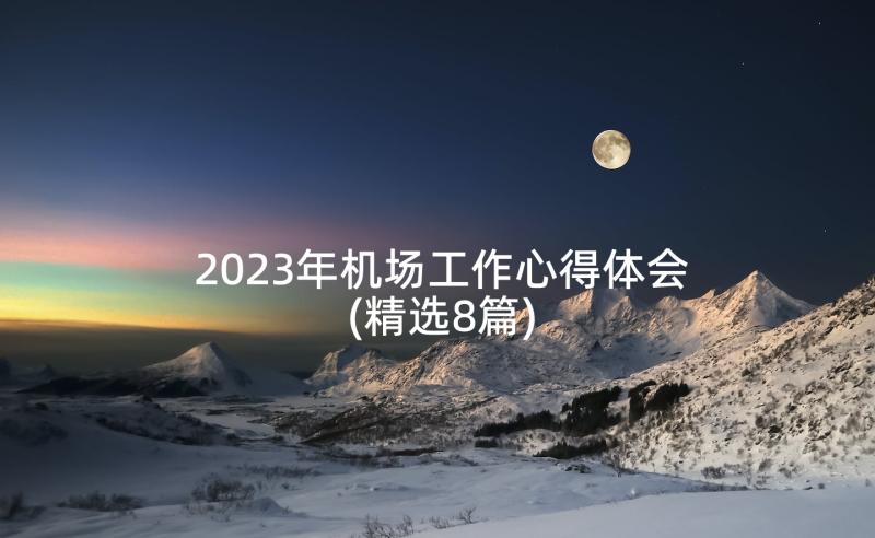 2023年机场工作心得体会(精选8篇)