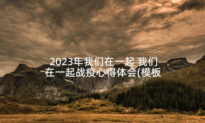 2023年我们在一起 我们在一起战疫心得体会(模板7篇)