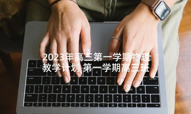 2023年高三第一学期物理教学计划 第一学期高三班主任工作总结(汇总8篇)