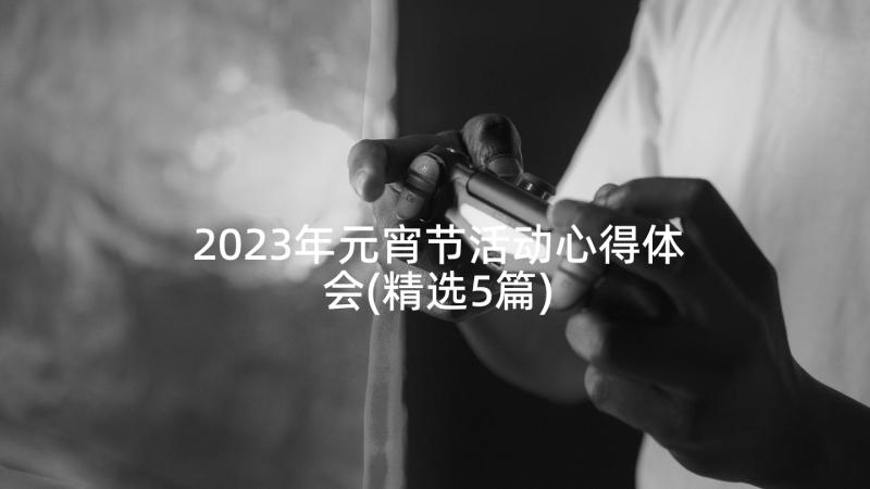 2023年元宵节活动心得体会(精选5篇)