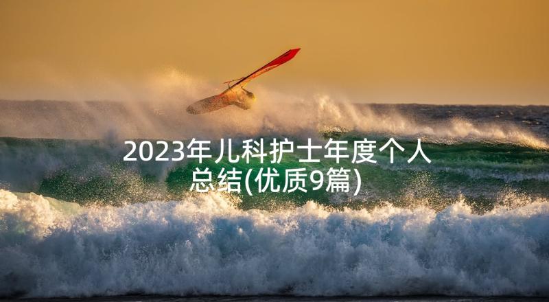 2023年儿科护士年度个人总结(优质9篇)