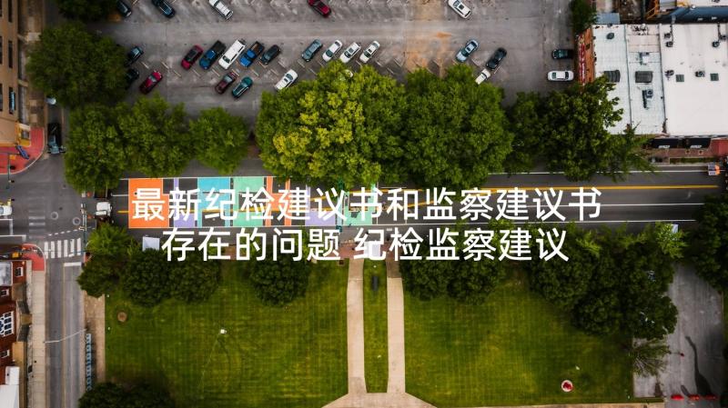 最新纪检建议书和监察建议书存在的问题 纪检监察建议书(优质5篇)