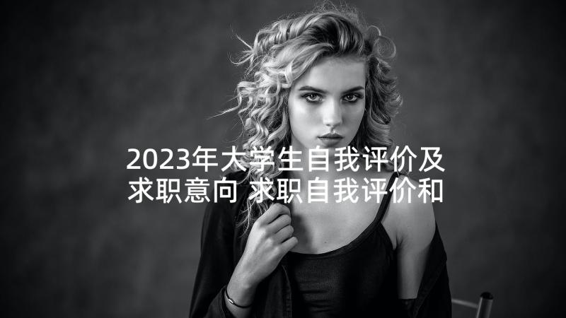 2023年大学生自我评价及求职意向 求职自我评价和意向(通用9篇)