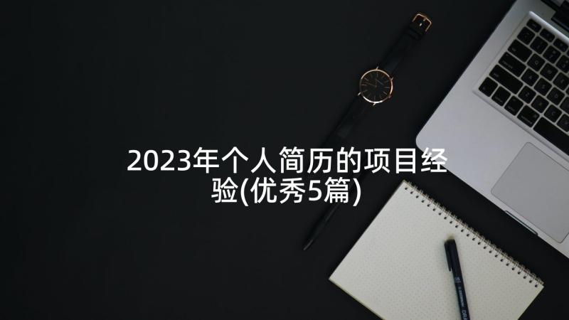 2023年个人简历的项目经验(优秀5篇)