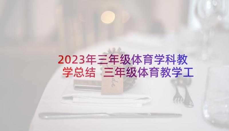 2023年三年级体育学科教学总结 三年级体育教学工作计划(模板8篇)