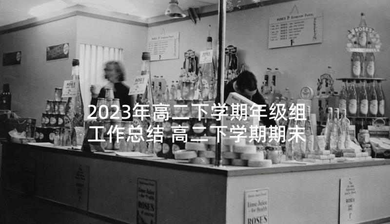 2023年高二下学期年级组工作总结 高二下学期期末总结(模板7篇)