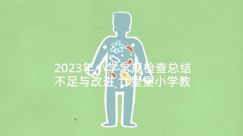 2023年小学常规检查总结不足与改进 廿里堡小学教学常规检查总结(大全5篇)