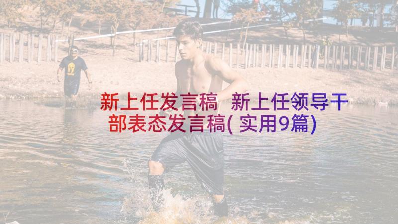 新上任发言稿 新上任领导干部表态发言稿(实用9篇)