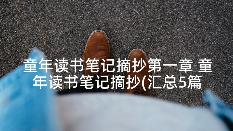 童年读书笔记摘抄第一章 童年读书笔记摘抄(汇总5篇)