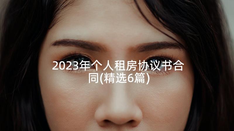 2023年个人租房协议书合同(精选6篇)