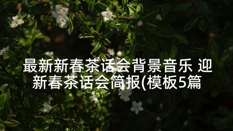 最新新春茶话会背景音乐 迎新春茶话会简报(模板5篇)