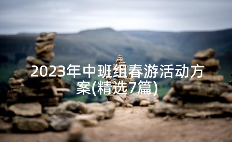 2023年中班组春游活动方案(精选7篇)
