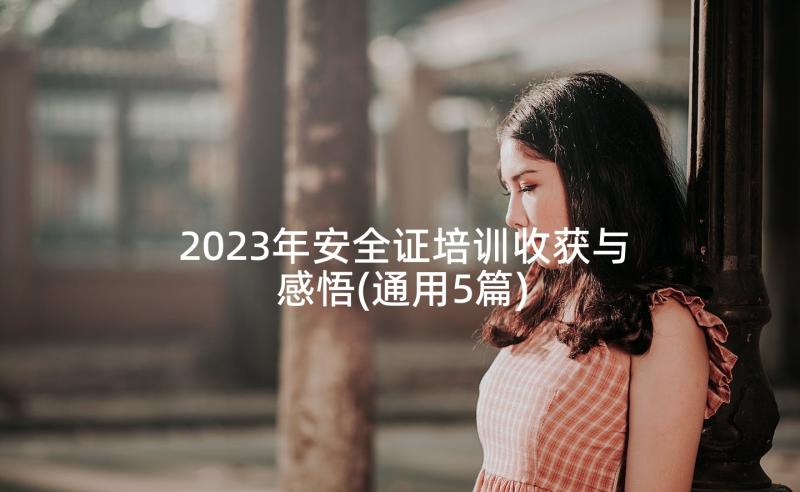 2023年安全证培训收获与感悟(通用5篇)