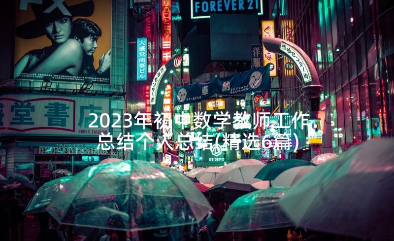 2023年初中数学教师工作总结个人总结(精选6篇)