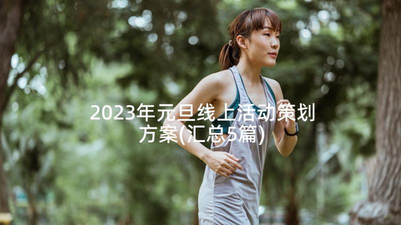 2023年元旦线上活动策划方案(汇总5篇)