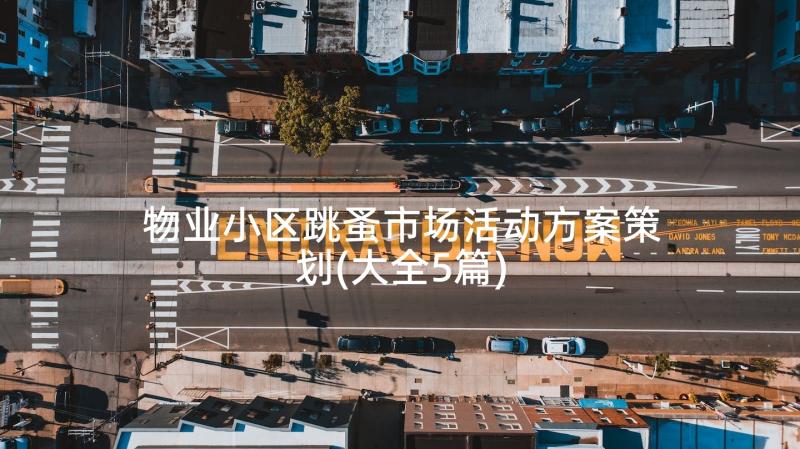 物业小区跳蚤市场活动方案策划(大全5篇)