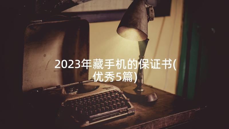 2023年藏手机的保证书(优秀5篇)