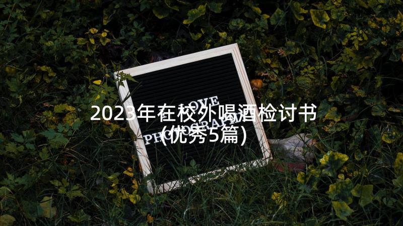 2023年在校外喝酒检讨书(优秀5篇)