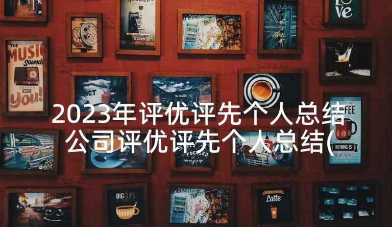 2023年评优评先个人总结 公司评优评先个人总结(汇总5篇)