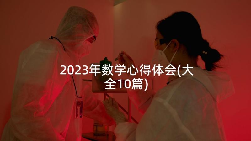 2023年数学心得体会(大全10篇)