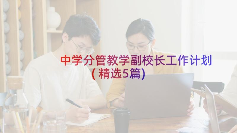 中学分管教学副校长工作计划(精选5篇)