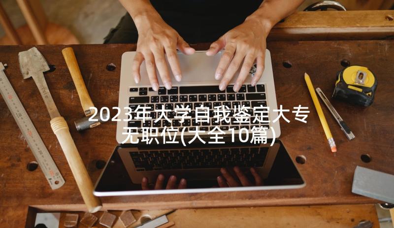 2023年大学自我鉴定大专无职位(大全10篇)