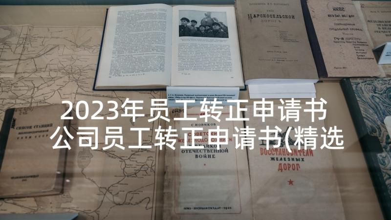 2023年员工转正申请书 公司员工转正申请书(精选6篇)