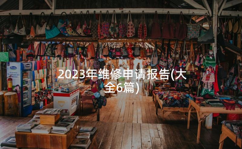 2023年维修申请报告(大全6篇)