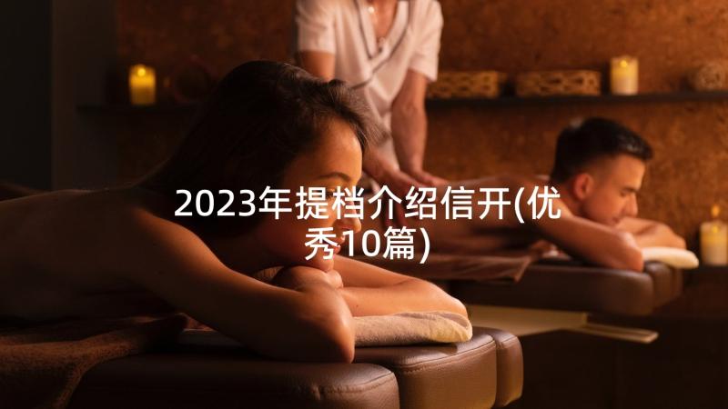 2023年提档介绍信开(优秀10篇)