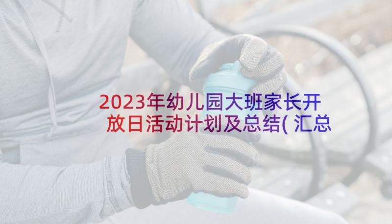 2023年幼儿园大班家长开放日活动计划及总结(汇总9篇)