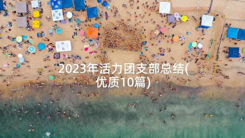 2023年活力团支部总结(优质10篇)