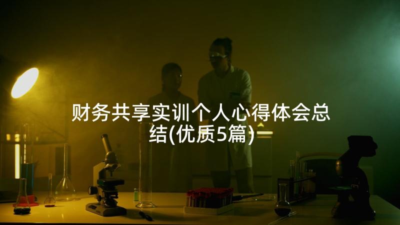 财务共享实训个人心得体会总结(优质5篇)