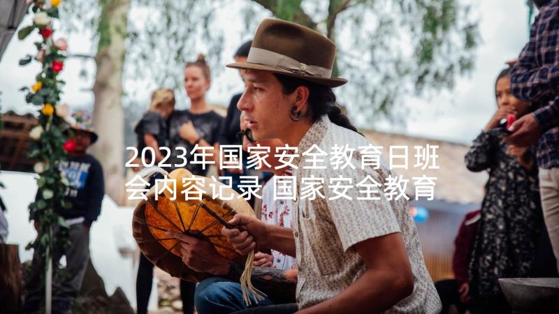 2023年国家安全教育日班会内容记录 国家安全教育日班会课教案(优质5篇)