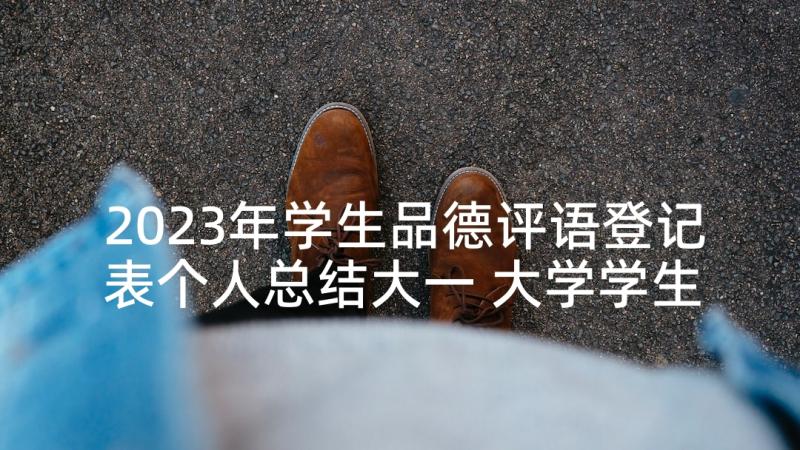 2023年学生品德评语登记表个人总结大一 大学学生品德评语登记表(精选5篇)