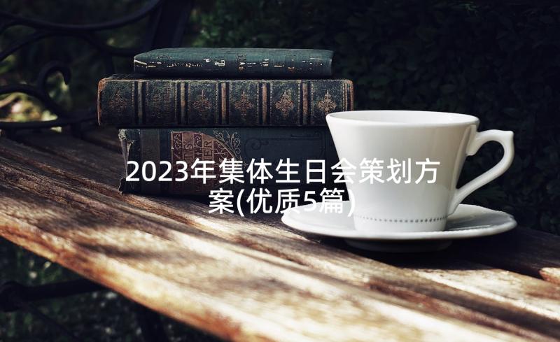 2023年集体生日会策划方案(优质5篇)