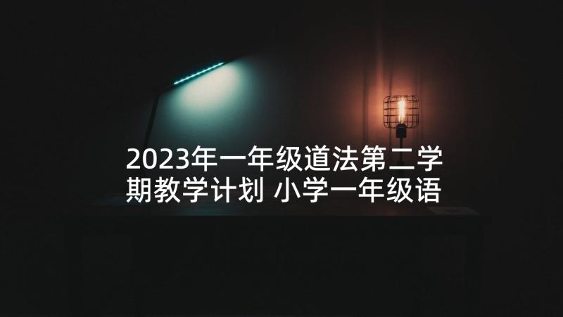 2023年一年级道法第二学期教学计划 小学一年级语文第二学期教学总结(优秀5篇)