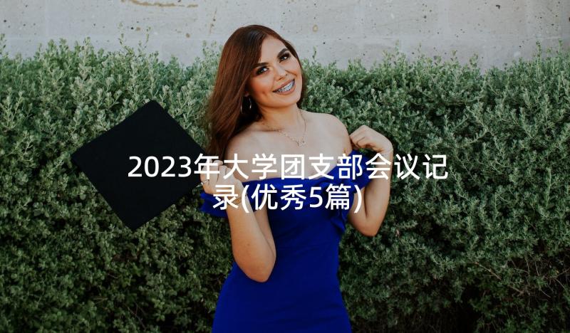 2023年大学团支部会议记录(优秀5篇)