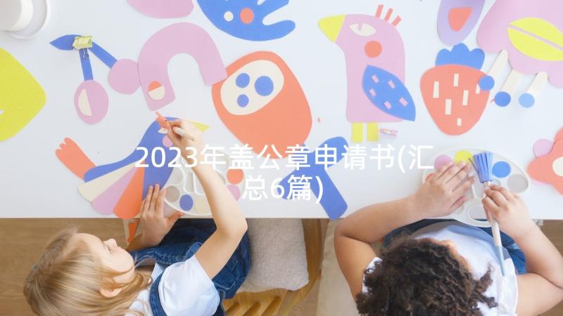 2023年盖公章申请书(汇总6篇)