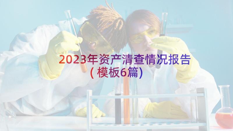 2023年资产清查情况报告(模板6篇)